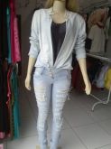 Calça jeans feminina vicio fatal.